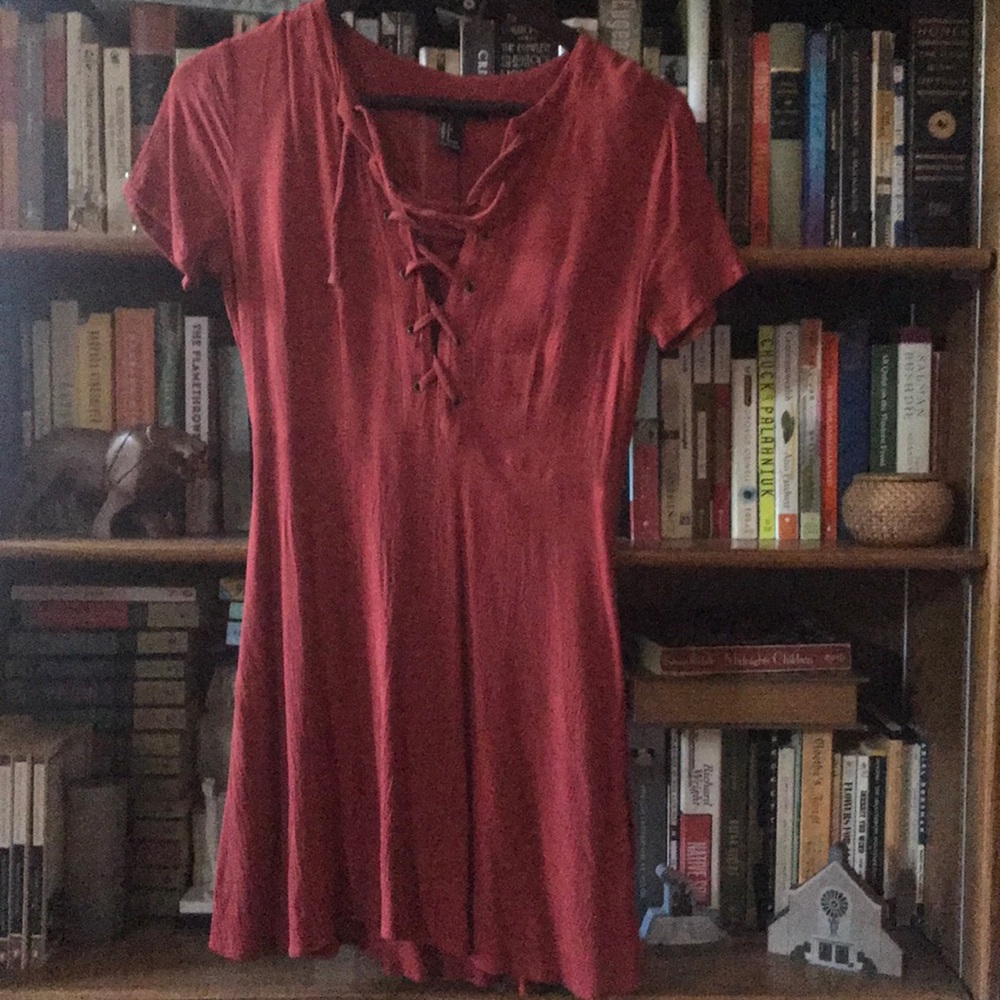 Forever 21 Lace Up Mini Dress